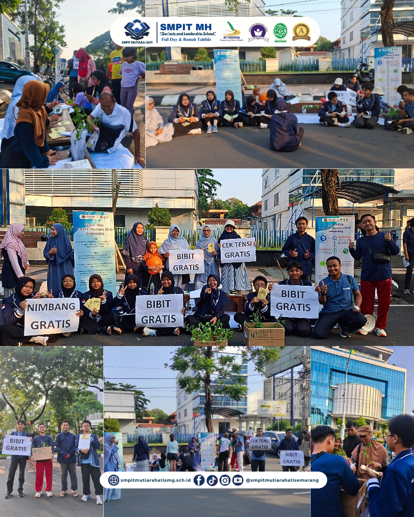 Nyalakan Aksi Jalankan Misi, SMPIT Mutiara Hati Semarang Tebar Kebahagiaan di CFD Simpang Lima